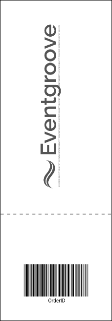 All Purpose Building and Streetlights Black and White Event Ticket Product Back