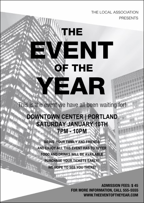 All Purpose Buildings Black and White Postcard Product Front