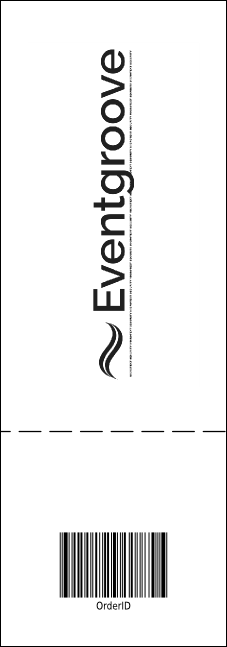 Your Image Raffle Ticket 001 Black & White Product Back