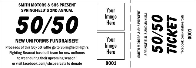 colour Logo 50/50 Raffle Ticket