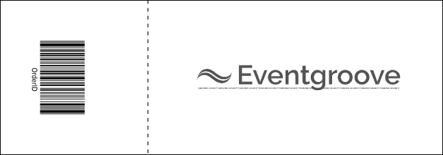 Rotary Club Black & White Event Ticket Product Back