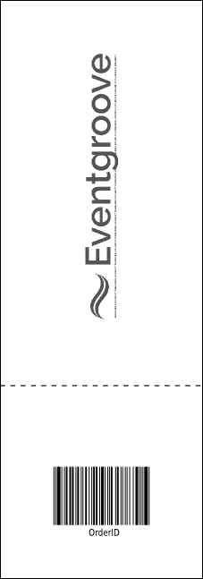 Rotary World Landscape Black and White Event Ticket Product Back