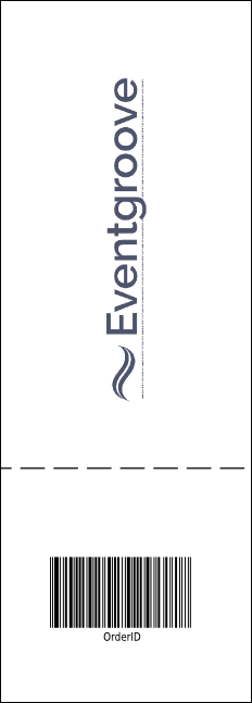 Ballet Raffle Ticket with stub Product Back