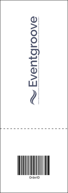 All Purpose Triangles 2 Black and White Raffle Ticket Product Back