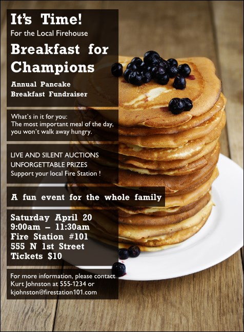 Pancake Stack Invitation Product Front