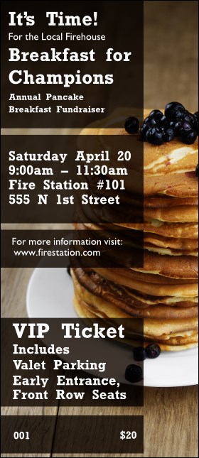 Pancake Stack VIP Pass Product Front