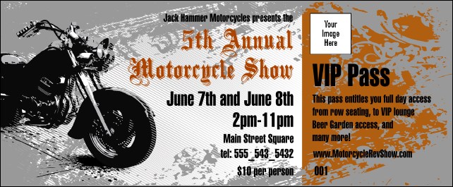 Motorcycle VIP Pass Product Front