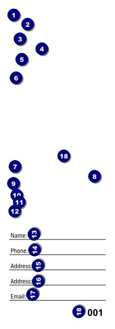 World Music Raffle Ticket Front Field Markers