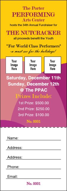 Dance Circles Raffle Ticket Product Front