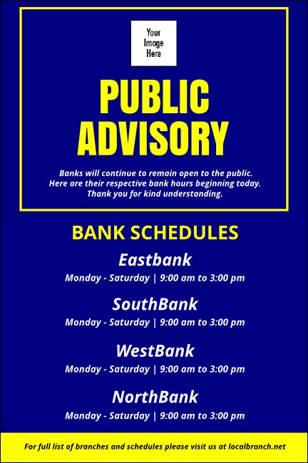 Public Advisory Poster Product Front