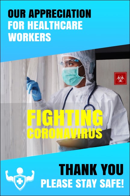Thank You Healthcare Workers Poster Product Front