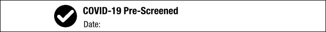 Pre-Screened Wristband - Check Mark Product Front