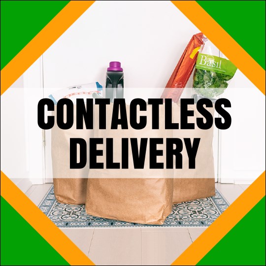 3" x 3" Grocery Delivery Sticker Product Front