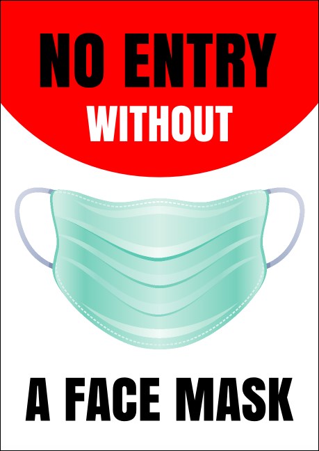 No Masks No Entry Club Flyer Product Front